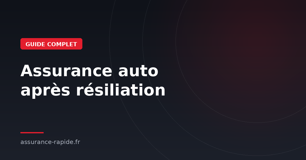 Assurance auto après résiliation : le guide complet